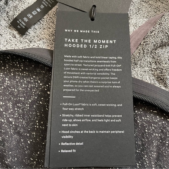 New Men’s Lululemon Take the Moment 1/2 zip Robert Geller hoodie • hooded XXL - Picture 10 of 15